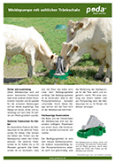 Weidepumpe mit seitlicher Tränkschale